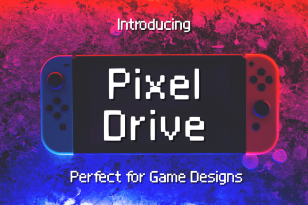 Pixel Drive – A Classic 8-Bit Font