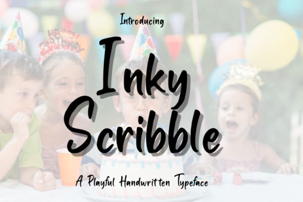 Inky Scribble – A Sketchy Handwritten Font