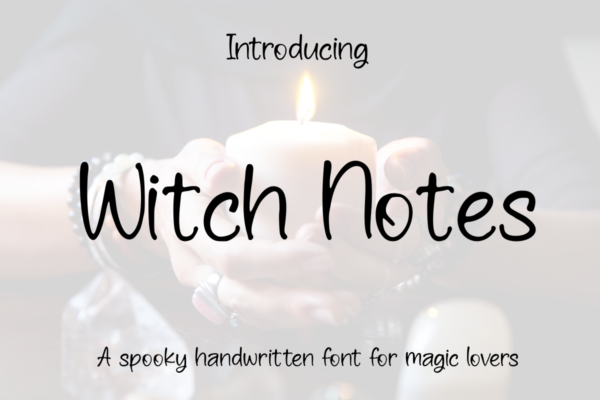Witch Notes - Handwritten Font