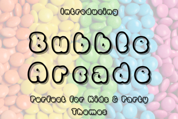 Bubble Arcade – A Retro Display Font